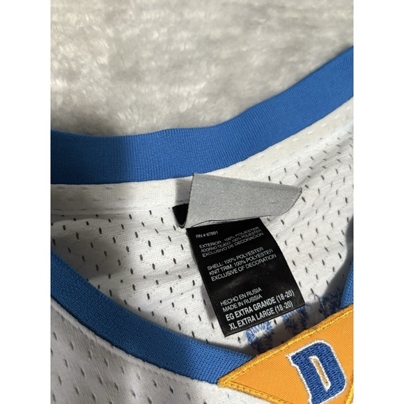 Carmelo Anthony Jersey Youth XL Denver Nuggets Reebok Authentics +2 White - Picture 4 of 9